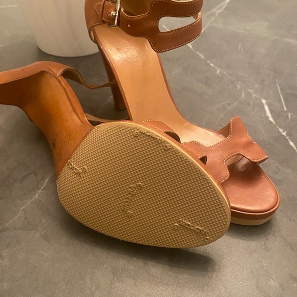 Vintage Hermès H-Strap Leather Heeled Sandals Size 39 – Authentic - Picture 7 of 7